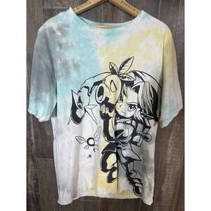 2023 The Legend of Zelda Link T-Shirt Size L Nintendo Graphic Tee‎ Tie-Dye